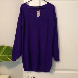 Purple Sweater Dress